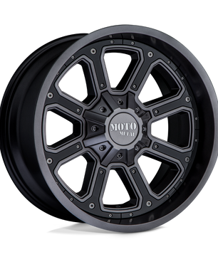 Moto Metal Mo984 Shift Matte Gray Gloss Black Inserts