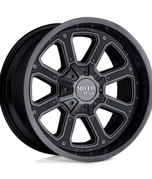 Moto Metal MO984 SHIFT 20x9 -12 Matte Gray Gloss Black Inserts