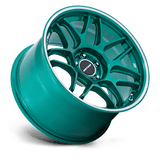 Motegi MR158 TSUBAKI 18x9.5 +35 Hokkaido Green Machined Lip premium Euro wheel