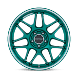 Motegi MR158 18x10.5 +35 Hokkaido Green Machined Lip premium Euro wheel