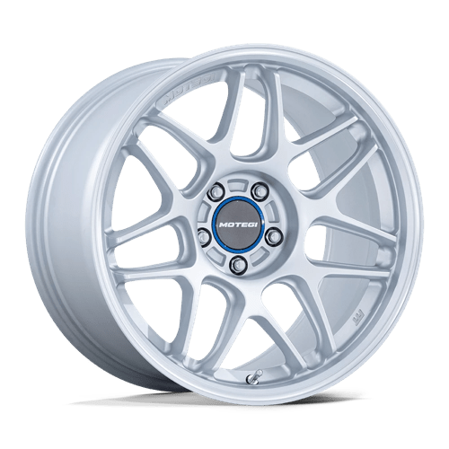 Motegi MR158 18x10.5 +35 Hypersilver with a Machined Lip