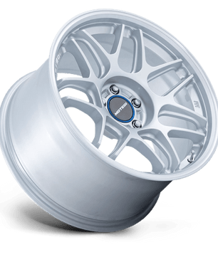 Motegi MR158 18x10.5 +35 Hypersilver with a Machined Lip