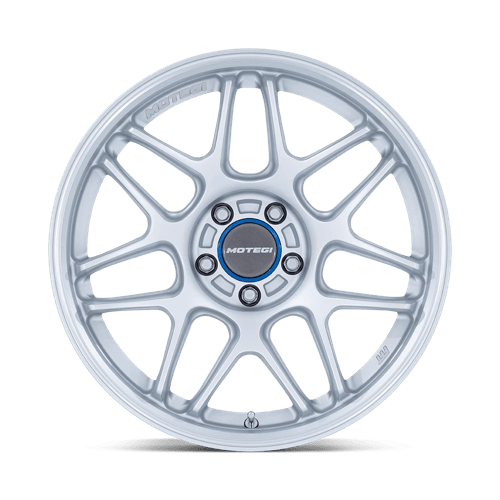 Motegi MR158 18x10.5 +35 Hypersilver with a Machined Lip