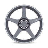 Motegi MR159 18x9.5 +38 Gunzilla Gray machined lip stripe premium wheel