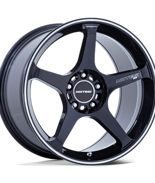 Motegi Mr159 Battle V Obsidian Blue With Machined Lip Stripe