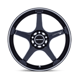 Motegi MR159 18x8.5 +30mm Obsidian Blue with Machined Outer Lip Stripe