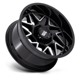 Moto Metal MO812 TURBINE 20x10 -18mm Gloss Black with Machined Face
