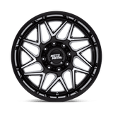 Moto Metal MO812 TURBINE 20x9 +1mm Gloss Black with Machined Face