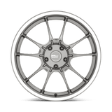 Motegi MR152 SS5 17x8 +45mm Gunmetal With Machined Edge