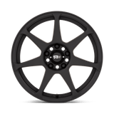 Motegi MR154 Battle 17x8 +30 Matte Black premium Euro wheel