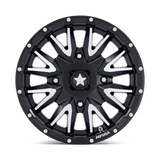 MSA Offroad Wheels M49 CREED 15x7 +10mm Matte Black Machined
