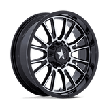 MSA Offroad Wheels M51 THUNDERLIPS 24x7 0mm Gloss Black Machined