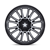 MSA Offroad Wheels M51 THUNDERLIPS 22x7 0mm Gloss Black Machined