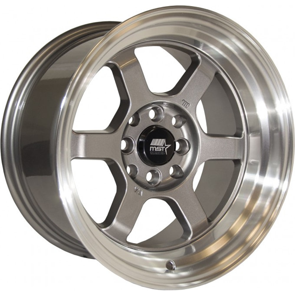 MST Time Attack Gunmetal Gray with a Machined Lip Wheel
