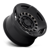 Black Rhino MUZZLE 17x9 0 Matte Black with Machined Tinted Ring   truck wheel