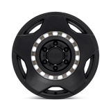 Black Rhino MUZZLE 17x9 0 Matte Black with Machined Tinted Ring   truck wheel