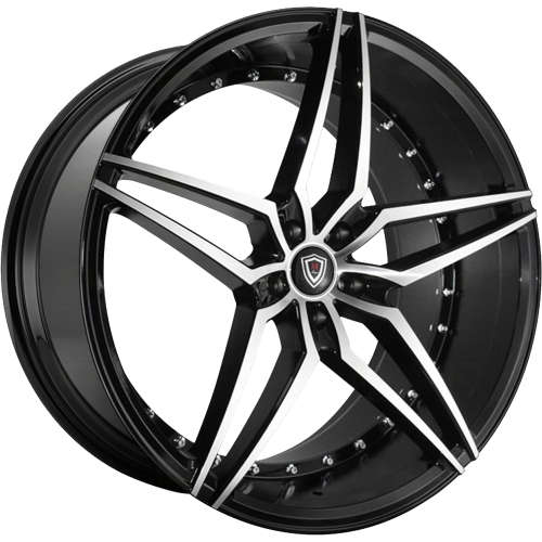 Marquee Luxury M3259 Black with Machined Spoke Faces