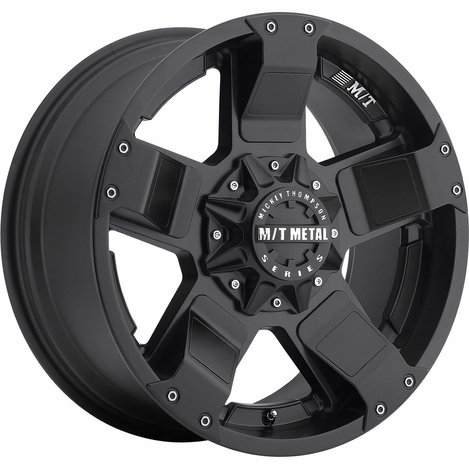 Mickey Thompson MM-245 Flat Black with Removable Black Inserts Wheel
