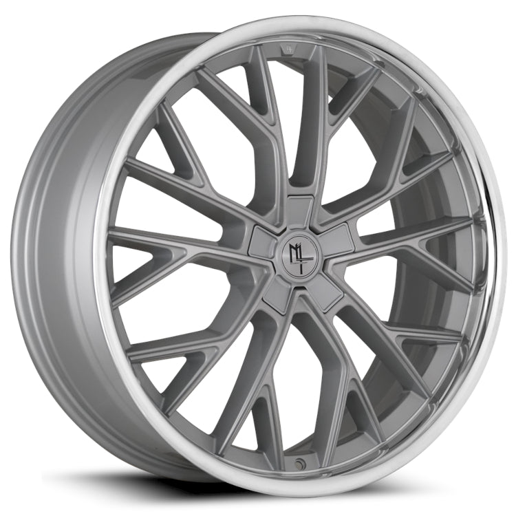 Modern Luxury MLF15 Brushed Silver with a Stainless Steel Lip