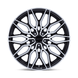 Niche Calabria 5 20x9 +20 Gloss Black Machined Spoke Faces premium Euro wheel