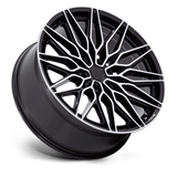 Niche 1PC Calabria 6 22x9.5 +19mm Gloss Black with Machined Spokes
