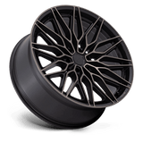 Niche 1PC Calabria 6 24x10 +30mm Matte Black with Machined Spokes and Smoke Tint