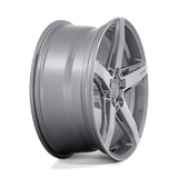 Niche Teramo 20x9.5 +22 Anthracite Brushed Spoke premium Euro wheel