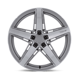 Niche Teramo 20x9.5 +25mm Anthracite with Brushed Spokes and a Clear Tint (5x114.3)