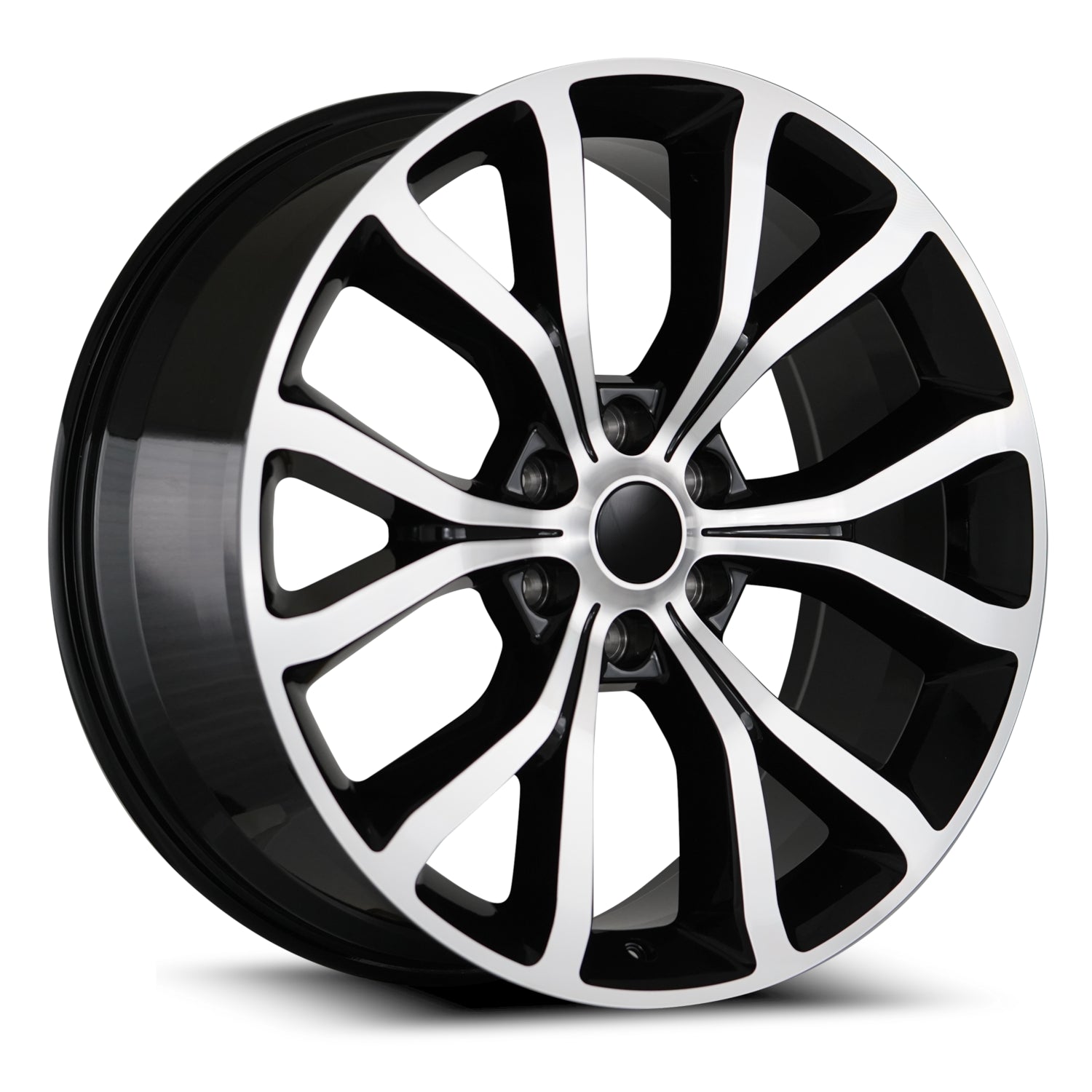 OE Concept FD05 Gloss Black with Machined Spoke Faces Wheel