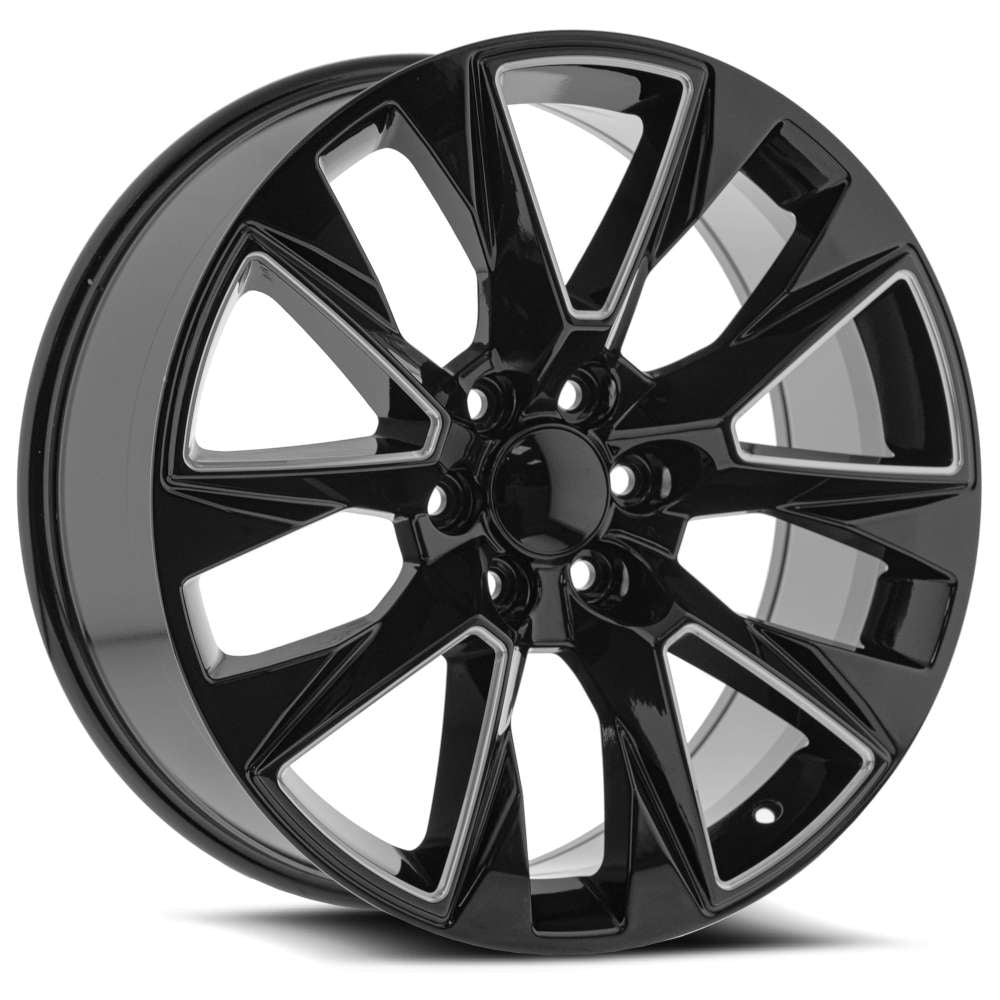 OE Revolution C09 Gloss Black with Milled Spoke Edges
