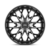 DUB 1PC OG 26x10 +30mm Gloss Black Milled Spokes