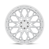 DUB 1PC OG 24x10 +30mm Silver with Diamond Cut Lip