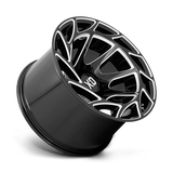 XD XD860 20x12 -44mm Gloss Black with Milled Spokes