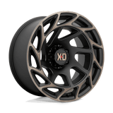 XD XD860 20x10 -18mm Satin Black with Machined Spokes and Bronze Tint
