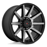 XD XD847 Outbreak 17x8 +35 Satin Black Gray Tint premium wheel