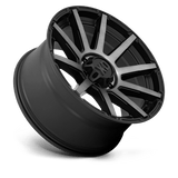 XD XD847 22x10 +12mm Satin Black with Machined Spoke Faces and a Gray Tint