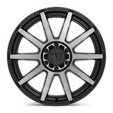 XD XD847 Outbreak 20x9 +30 Satin Black Gray Tint 6x120 truck wheel