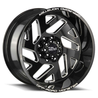 Off Road Monster M19 Black Milled wheel