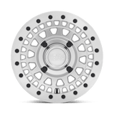 Black Rhino Powersports Parker UTV Beadlock 14x7 Silver Mirror Cut Face 4x110