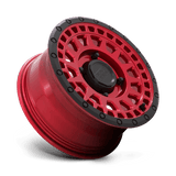 Black Rhino Powersports PARKER UTV 15x7 +51mm Candy Red with Black Lip