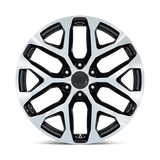 Performance Replicas 177 26x10 +24mm Gloss Black with Machined Spokes