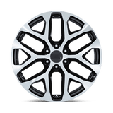 Performance Replicas 177 20x9 +24 Gloss Black Machined premium truck wheel