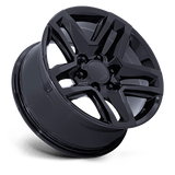 Performance Replicas 220 20x9 Gloss Black aftermarket truck wheel