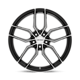 Petrol P5C 19x8 +40 Gloss Black Machined Spoke Faces Outer Lip Ring premium Euro wheel