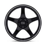 Petrol PE003 P2E 17x8 Gloss Black Machined Lip premium Euro wheel
