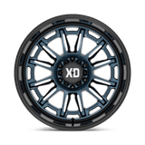 XD XD865 PHOENIX 20x9 +18mm Metallic Blue Milled with Black Lip