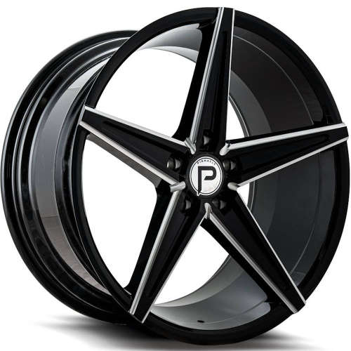 Pinnacle Supreme Gloss Black with Milled Spoke Edges