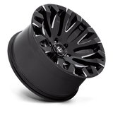 Fuel 1PC Quake 18x9 +1mm Gloss Black with Milled Spokes (5x150)