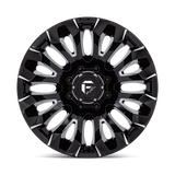 Fuel 1PC Quake 20x10 -18mm Gloss Black with Milled Spokes