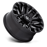 Fuel 1PC D828 QUAKE 20x9 +1mm Gloss Black Milled